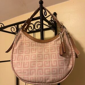 FLAWED Givenchy Pink Monogram Canvas Hobo Bag 💗